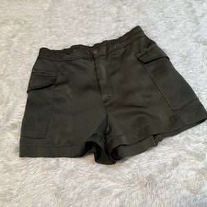 🔒 Zara Satin Cargo Shorts